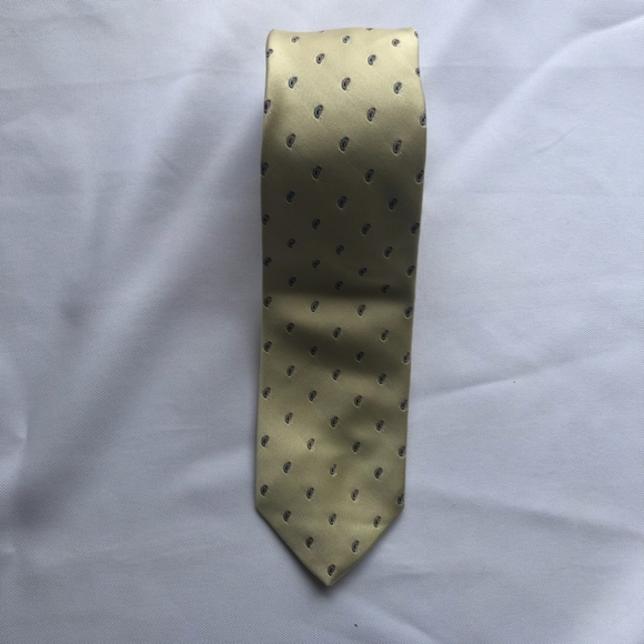 Christian Dior Monsieur tie. Gold patterned - Picture 5 of 6